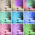 thumbnail image 4 of Velosphere Lamp 360° Rotating 3D Holographic Water Ripple Projector with 16 Color Night Light for Bedroom Bathroom Party (White), 4 of 7