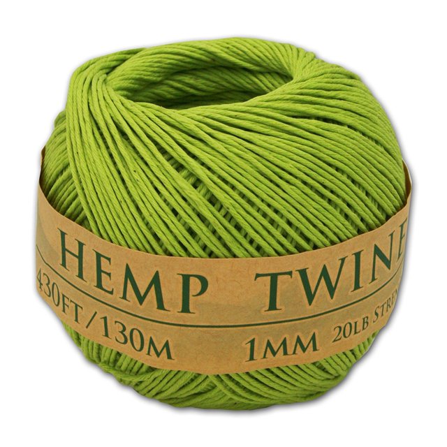 Boule de Ficelle de Chanvre Lime 1mm