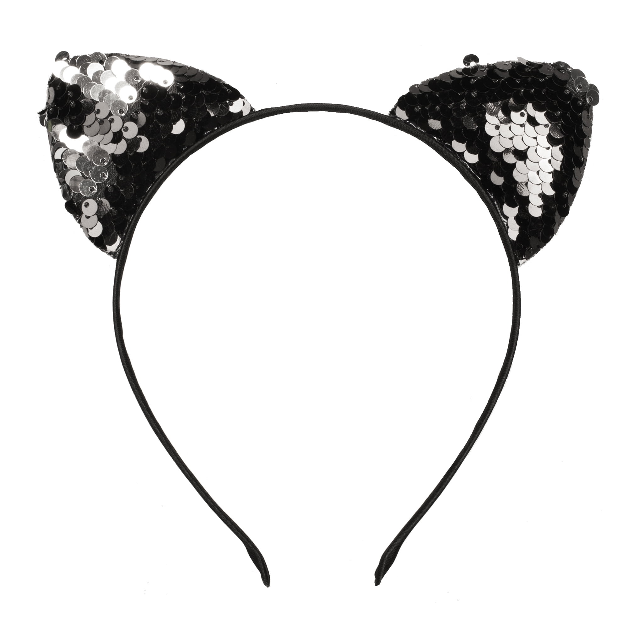 Way To Celebrate Sequin Silver Cat Headband