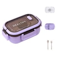 thumbnail image 4 of TIMIFIS Bento Box Portable Plastic Partition Integrated Lunch Box Multi-Functional Light Food Bento Box Lunch Box, 4 of 6