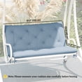 thumbnail image 3 of Outsunny Garden Bench Cushion with Backrest, Non-Slip 2 Seater Soft Pad, 3 of 10