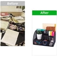 thumbnail image 2 of Desk Organizer, Mesh Office Supplies Desk Accessories, Compartments, 2 of 4