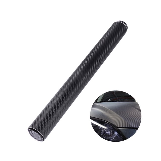 Miangastore 3D Carbon Fiber Wrap Roll DIY Sticker for Car Auto Vehicle Decor 200 x 50CM (Black)