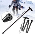 thumbnail image 3 of Bâton de Marche Pliable Canne de Voyage Alliage d'Aluminium Hauteur Réglable χ Q3F2, 3 of 9