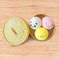 thumbnail image 5 of Squishy Toys Squishies Dumpling Stress Relief Toy Animal Buns Slow Rising Soft Desk Gadget, 5 of 5