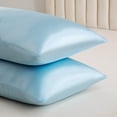 thumbnail image 4 of Silk Pillowcase for Hair and Skin Simulated Silk Pillowcase for Hair and Skin - Simulated Silk Pillowcase 2 Sets 20X26 Inches with Envelope Closure, Gift for Women Men, 4 of 9