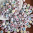 thumbnail image 4 of DIY Beading Kit with 4x7mm Acrylic Oblate Beads and Alphabet Letters for Bracelet Making, 4 of 5