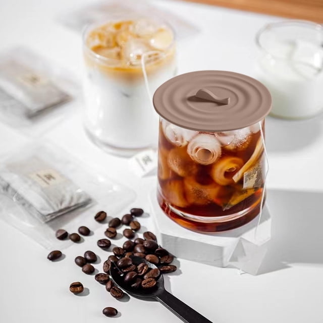 Uscallm Silicone Cup Lid Ceramic Mug Cover Dust Proof Coffee Tea Cup Lid Office Home Kitchen Drinkware Accessory