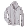 thumbnail image 2 of Hanes pour Hommes ComfortBlend EcoSmart Chandail à Capuchon à Fermeture Éclair Intégrale, m, Gris Fumée, m, Gris Fumée, 2 of 3