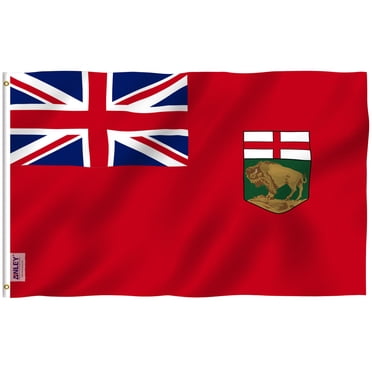 ANLEY Fly Breeze 3x5 Feet Manitoba flag - Canadian Province of Manitoba Flag Polyester