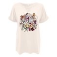 thumbnail image 3 of Hauts de Printemps pour Femmes Manches Courtes Chemises Imprimées Décontractées Boutonnées Col Rond Blouses de Travail Chemises pour Femmes B L, 3 of 3