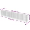 thumbnail image 4 of vidaXL Gabion Raised Bed Galvanised Steel 540x50x100 cm, 4 of 5