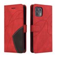 thumbnail image 4 of Étui Compatible Motorola Edge 20 Lite, Étui Portefeuille en Cuir avec Support, Vue, Fermoir Magnétique, Étui Folio à Rabat pour Téléphone - Rouge, 4 of 5