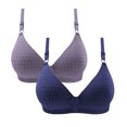 thumbnail image 1 of Timegard 2pc Wireless Bras for Women Breathable Comfort Adjustable Strap High Support Everyday Bralette, 1 of 2