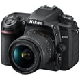 thumbnail image 3 of Nikon D7500 DSLR Camera with 18-55mm + 70-300mm Lens + 2 Pcs 64GB Memory Cards + Tripod + Wide Angle + ZeeTech Accessory Bundle, 3 of 9