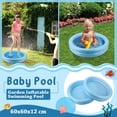 thumbnail image 2 of Piscine Gonflable pour Bébé Portable Gonflable pour Enfants avec Pompe Jeu d'Eau, 2 of 2