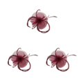 thumbnail image 3 of pitrice 1/2/3/5 Maille Fascinator Femmes Coiffure Prom Maquillage Nuptiale Scène Performance Réglable Photo Coiffe Fille Bande de Cheveux Vert 3PCS, 3 of 6