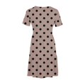 thumbnail image 5 of Weiqiqre Robes pour Femmes Été Décontractées à Manches Courtes Col Ras du Cou Robes T-Shirt Amples Évasées Mini avec Poches, 5 of 5