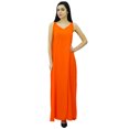 thumbnail image 2 of Bimba Women's Solid Spaghetti Strap Maxi Dress for Summer Beach Wear Sundress, 2 of 9