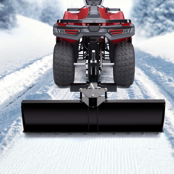 BeesClover Lame de Grattoir pour ATV, 2 Lames Arrière avec Récepteur d'Attelage de 2 Pouces