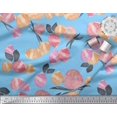 thumbnail image 3 of Soimoi polyester Crepe Fabric Flower & Leaves Watercolor Decor Fabric Printed Yard 42 Inch Wide, 3 of 3