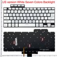 thumbnail image 1 of Clavier Anglais US pour ASUS ROG Zephyrus ROG Huan 16 G16 GA503 GA503Q GA503QR GA503QS Huan 15 G15 GU603 GU603H avec Rétroéclairage Rétroéclairé Coloré W, 1 of 6