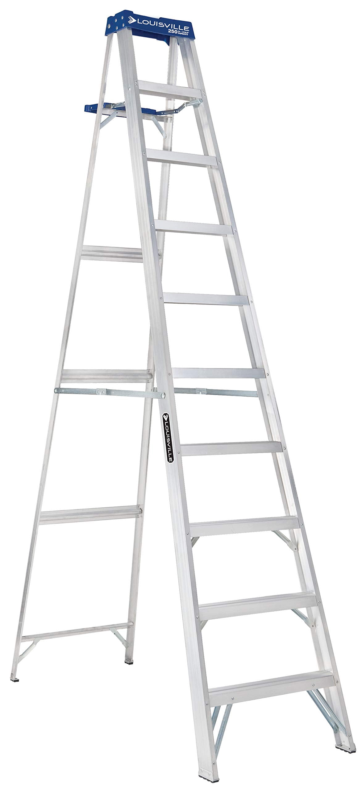Louisville Ladder 10-Foot Aluminium Step Ladder with Tool Tray, 250-Pound Load Capacity, Type I, AS2110