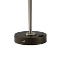 thumbnail image 2 of Benzara BM209043 Table Lamp with Stalk Metal Support & Adjustable Head, Silver & Black, 2 of 2