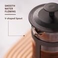 thumbnail image 3 of Graflsoa Nordic Style 350ml French Press Coffee Maker - Quick Brew, Premium Glass, 4-Level Filtration, Eco-Friendly, Multi-Use for Tea & Hot Chocolate, 3 of 7