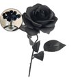 thumbnail image 1 of Dvruxg Artificial Flowers Roses, Fake Silk Flower Long Stem Artificial Rose for Halloween Home Wedding Party Decorations(Black), 1 of 5