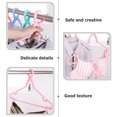 thumbnail image 3 of WRISTBIQUE 5pcs Multi Shirt Hanger Pink Thickened Plastic Windproof for Camping, 3 of 8