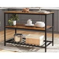 thumbnail image 3 of EDTara Heavy-Duty Metal Kitchen Island, 3-Tier Open Storage Shelves for Kitchen, Office, or Dining Room, 3 of 7