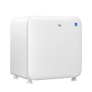 Costway 1.6 Cubic Feet Compact Refrigerator Reversible Door Mini Fridge White