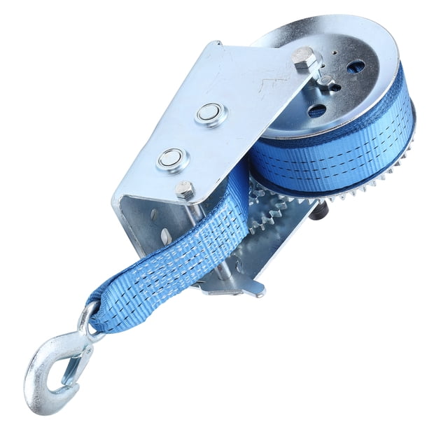Wchiuoe 3200LBS Webbing Hand‑cranking Winch Trailer Capstan Accessory For Yacht Boat Ship,Trailer Capstan,Webbing Hand Winch