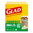 thumbnail image 2 of Sacs certifiés compostables de Glad, boîte de 20 petits sacs de compostage, 2 of 13