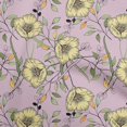 thumbnail image 1 of oneOone Rayon Purple Fabric Floral Craft Projects Decor Fabric Printed By The Yard 56 Inch Wide-J6, 1 of 4