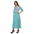 thumbnail image 2 of Moomaya Kurti Ligne A pour Femmes Kurti Longue Imprimée Robe Haut Indien pour Femmes, 2 of 5
