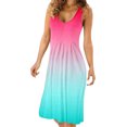 thumbnail image 2 of TJAZFJPA Robe de Maternité Noire Femme Robe d'Été Décontractée Sans Manches Robe de Plage Col Rond Robe Débardeur Imprimée Grande Taille Robes Formelles Robe de Soirée, 2 of 7