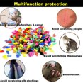 thumbnail image 2 of 20 Pcs/ensemble Couvre-Griffes pour Animaux, Protection en Résine pour Ongles de Patte, Capuchon en Résine pour Manucure avec Colle, Fournitures pour Animaux, Violet, G, 2 of 6