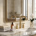 thumbnail image 2 of Kohler K-14406-4-RGD PuristWidespread Robinet de Lavabo de Salle de Bain avec Poignée à Levier Basse et Bec à Col de Cygne Bas - Or Rose Vif, 2 of 3