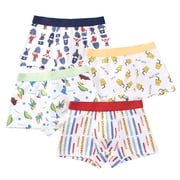 Splozh Boys Underwear Children's Underpants Boys Combed Cotton Boys Boxer Shorts Cotton Breathable Blue,3-6 Years