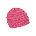 thumbnail image 2 of Gravity Threads Bonnet Doux en Tricot Marbré Bicolore, Rose Vif, 2 of 2