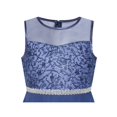 thumbnail image 4 of Robe Fille Classique Bleue en Chiffon Demoiselle d'Honneur Maxi Robe de Bal 12 Ans, 4 of 6