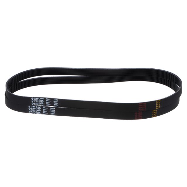 Unique Bargains 360J8 PJ V-Ribbed Belt, EPDM Industrial Transmission Serpentine Belt, 2 Packs