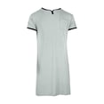 thumbnail image 4 of Chemise de Nuit Texturée en Coton pour Hommes, Robe de Nuit à Manches Courtes, Longue Robe, Blouse à Col en V, Haut de Pyjama, Coupe Ample et Décontractée, Confort, Chemise de Nuit Décontractée avec Poches, 4 of 6