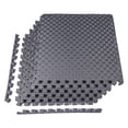 thumbnail image 1 of BalanceFrom Fitness 24 Sq Ft Interlocking EVA Foam Exercise Mat Tiles, Gray, 1 of 11