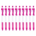 thumbnail image 1 of 10 Pcs Ribbon Retractable Gel Roller Pen Breast Cancer Awareness Ribbon Pen Point Breast Cancer Pens Plastic Gel Ballpoint Pens For Women Gift 10ML, 1 of 4
