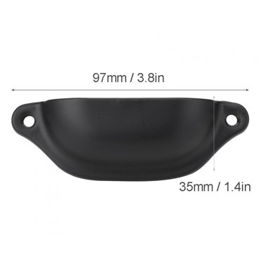 Zerodis Pull Shell Handle, 3.8 X 1.4 X 0.7in Cupboard Handle Semi-circular Chinese Style For Medicine Cabinets Bookcases Cabinet Drawers.