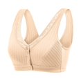 thumbnail image 2 of Front Button Bra  Convenient Front Button Bra Front Closure Sports Bras Women Cotton Ultra Soft Cup Everyday Sleep Bras Front Closure Cotton Sports Bras for Women, 2 of 7