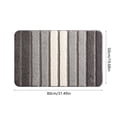 thumbnail image 3 of Grey 50X80Cm Striped Floor Mat, Quick-Dry And Skid-Proof, Perfect For High-Traffic Wet Areas, Durable Fabric, 3 of 7